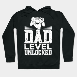 Mens Gamer Dad Video Game Father's Day Dad Level Unlocked Hoodie